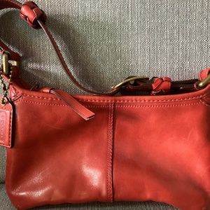 Coach red handbag